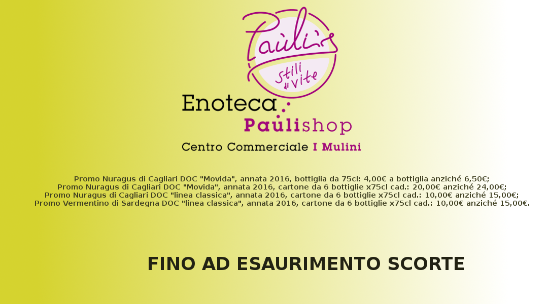 Offerta Enoteca Paulishop